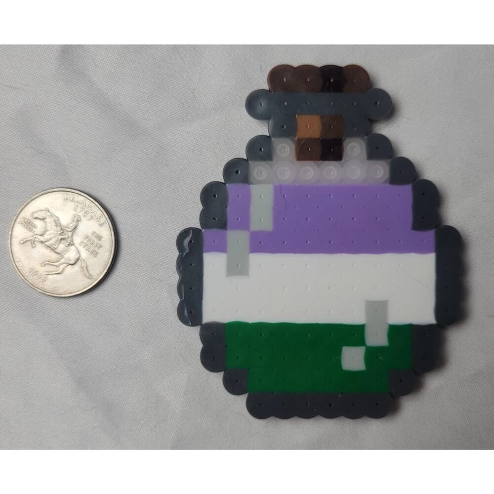 Genderqueer LGBT Potion Perler Pixel Art